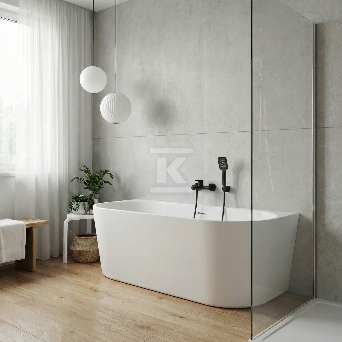 Bateria wannowa ALITA ścienna z - BVA_711D